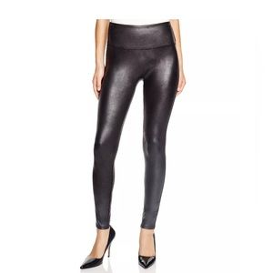 SPANX faux leather leggings, size large, style # 2437